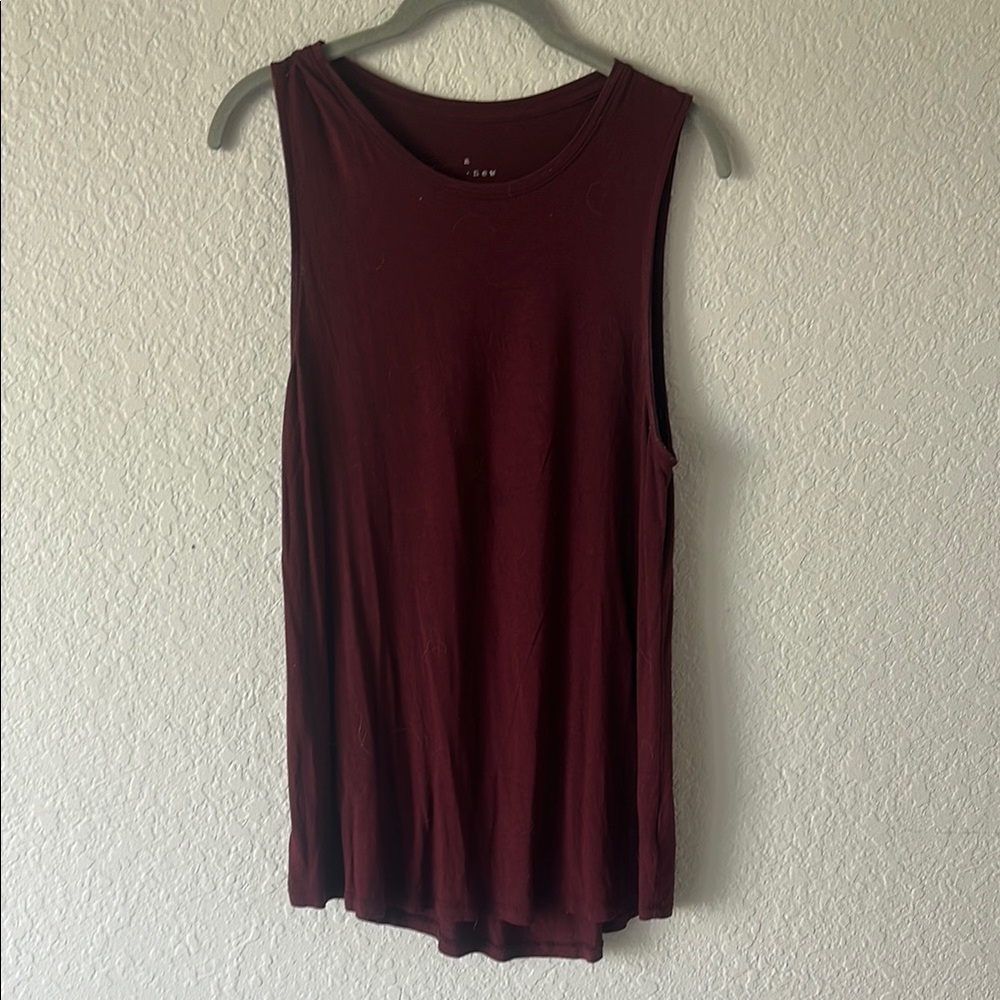 A New Day Burgundy Sleeveless Tank – Everyday Essential Layer
